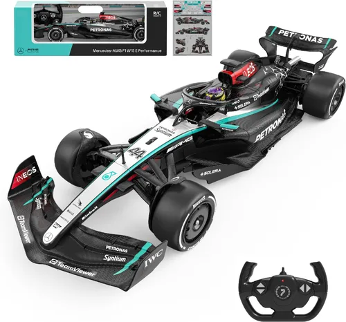 Miniatura 13 de Voltz Toys Vehículo de Control Remoto Licenciado Auténtico 1:12 Mercedes-Benz F1 W11 - RC para Niños y Adultos - RC de 2.4GHz para Regalo