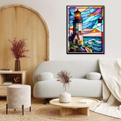 Miniatura 6 de Pintura de diamantes de cristal de colores 5D, kit de arte de diamantes para adultos, kit de pintura de diamantes para bricolaje, kit de arte