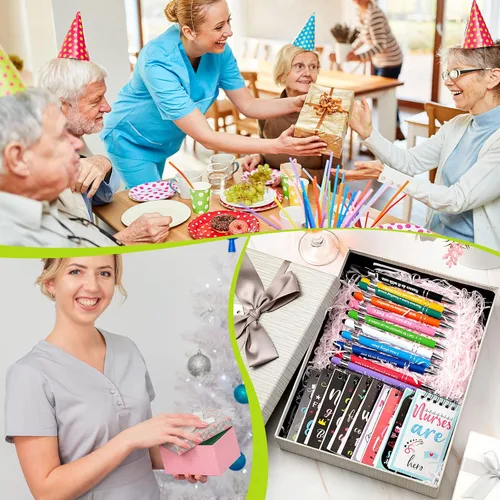 Miniatura 7 de Spiareal Juego de 24 piezas de regalos para enfermeras, bolígrafos con versículos bíblicos, cuadernos de escritura, bolígrafos con cita bíblica