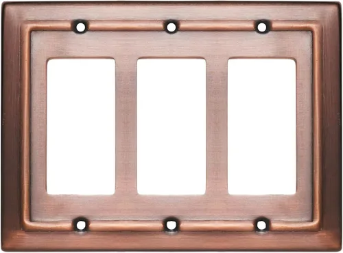 Miniatura 18 de Monarch Abode Placa de cubierta de interruptor de luz basculante – 4 placas de pared blancas decorativas arquitectónicas para tomacorrientes, placas
