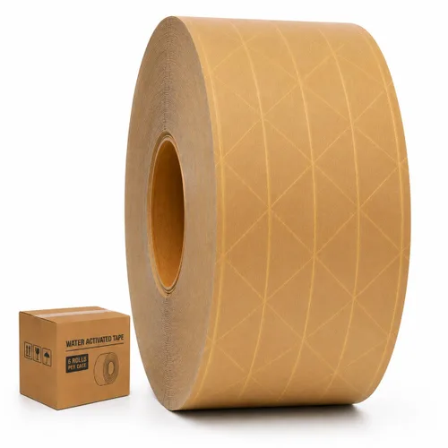 Miniatura 8 de GGR Supplies T.R.U. WAT-WAE - Cinta adhesiva de papel kraft reforzada activada por agua, cinta de embalaje a prueba de manipulaciones para envíos