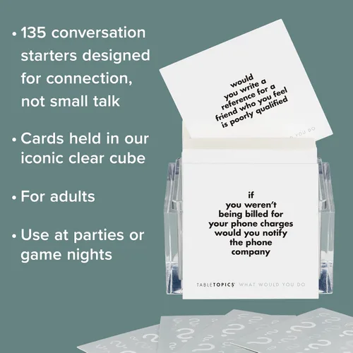 Miniatura 3 de TABLETOPICS ¿qué harías?: preguntas para iniciar grandes conversaciones