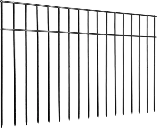 Miniatura 10 de Adavin Valla de barrera para animales pequeños o medianos, paquete de 20 unidades, color negro, 20 pulgadas de largo x 12 pulgadas de alto, espacio
