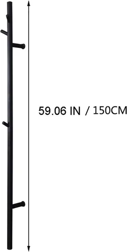 Miniatura 6 de Calentador de toallas eléctrico, toallero térmico con 3 ganchos, interruptor LED de acero inoxidable 304, calentador de toallas de baño montado