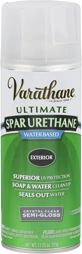 Miniatura 7 de Rust-Oleum Varathane barniz transparente clásico para exteriores de uretano, de 32 onzas líquidas, a base de agua, 250041H