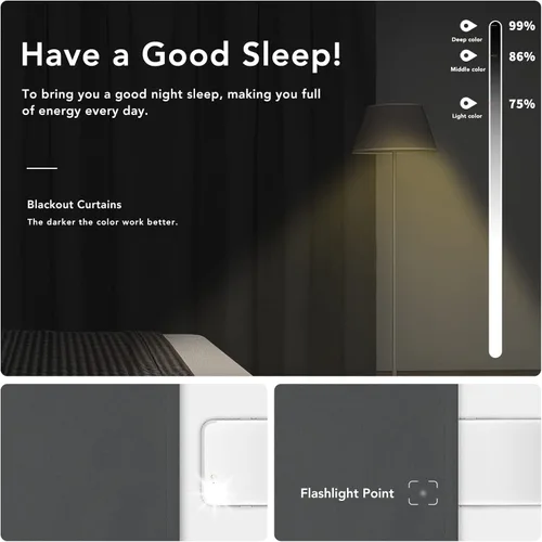 Miniatura 3 de Easy-Going - Cortinas opacas con bolsillo para varilla para el dormitorio, cortinas para ventanas que oscurecen la habitación para la sala de estar