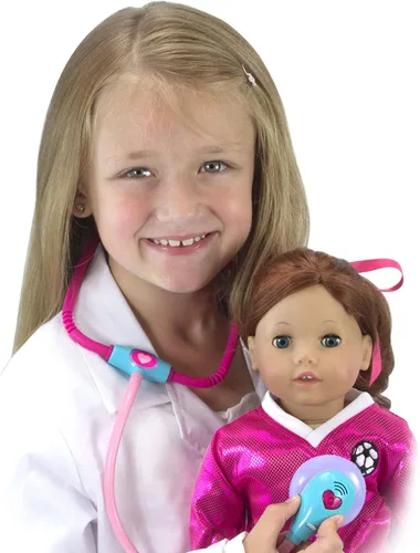 Miniatura 3 de Sophia's Yeso y Muletas para Muñecas Juego de Accesorios de 4 Piezas con Muletas de Axila de Juguete, Yeso de Brazo, Yeso de Pierna, y Vendaje