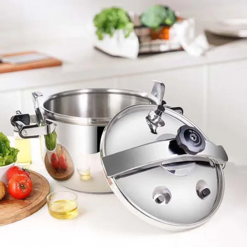 Miniatura 2 de Electric Pressure Cooker, 304 Stainless Steel Pressure Cooker 24cm Large Capacity Thickened Base Commercial Dining Hall