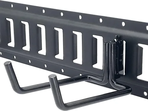 Miniatura 4 de E-Track - Paquete de 2 ganchos para pala resistentes para almacenar herramientas de mango largo, herramienta de acero grande, gancho doble en J, 6.0