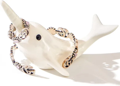 Soporte para anillos de delfín blanco, bonita decoración, organizador de anillos pequeños, regalo único de delfín para mujeres, novia, novio,