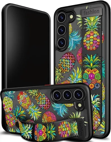 Miniatura 30 de Compatible para Samsung Galaxy S23 Funda Bonita con Correa Soporte Dedo Kickstand, Fundas de Silicona Geniales de Diseñador Funda Cover - Mariposa