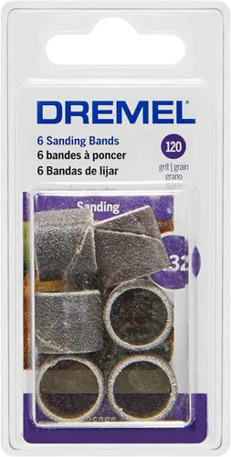 Miniatura 8 de Dremel Bandas de lijado de grano 120 de 432 12 pulgadas, paquete de 6, accesorio de herramienta giratoria