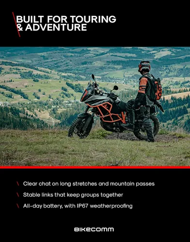 Miniatura 9 de BIKECOMM BK-S2 Intercomunicador de auriculares Bluetooth para motocicleta, altavoces inalámbricos de alcance de 3,937.0 ft, sistema de comunicación