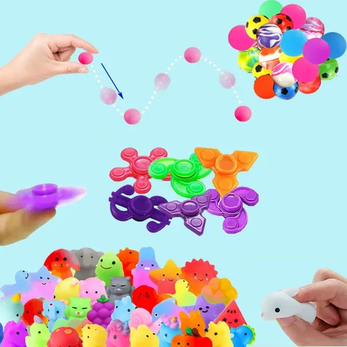 Miniatura 6 de Dilycery 128 piezas de juguetes de recuerdo de fiesta para niños, juguetes de caja del tesoro para el aula, premios de carnaval, recompensas a