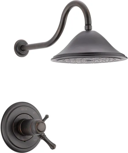 Miniatura 4 de Delta Faucet - Cassidy Serie 17T Juego de ducha de doble función, regadera con tecnología Touch Clean de un solo chorro (no incluye válvula), bronce