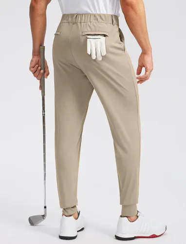 Miniatura 3 de Soothfeel Pantalones deportivos de golf para hombre con 5 bolsillos, pantalones elásticos para correr, viajar, trabajo, para hombre