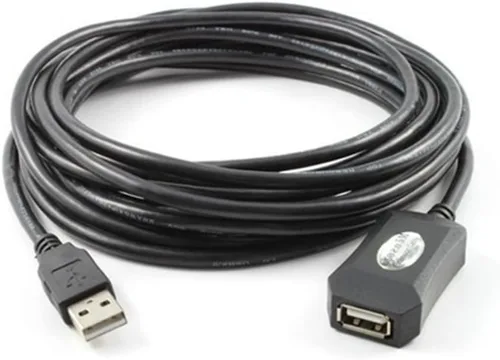 TECHTOO Cable de extensión USB 2.0 de 16 pies, cable repetidor activo USB tipo A, macho a hembra con chips de refuerzo de señal incorporados