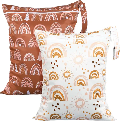 Miniatura 28 de Shappy 2 piezas de bolsa grande de lavandería para viajes, lavable, impermeable, húmeda y seca, bolsa grande para ropa sucia, para baño