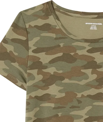 Miniatura 7 de Tienda Essentials - Camiseta de manga corta con cuello redondo y ajuste clásico para mujer, paquete múltiple