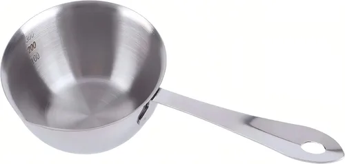 Calentador de mantequilla de acero inoxidable, olla calentadora de leche con boquillas de vertido, mini olla de fusión de chocolate para café, té y