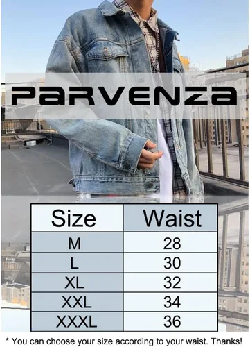 Miniatura 6 de PARVENZA Pantalones de mezclilla clásicos para hombre, pantalones rectos