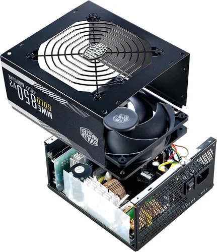 Miniatura 14 de Cooler Master MWE Gold 850 V2 PSU Full Modular, 850W, 80+ Gold, Diseñado para Nvidia RTX 5080 AMD RX 9070 XT, 2 Conectores EPS, Ventilador HDB