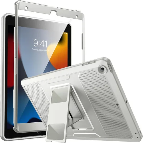 Miniatura 13 de MoKo Funda para iPad de 10.2 Pulgadas iPad 9ª Generación 2021/ iPad 8ª Generación 2020/ iPad 7ª Generación 2019, [Servicio Pesado] A Prueba