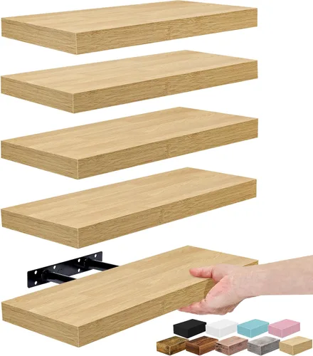 Miniatura 22 de Sorbus Estantes flotantes para pared, estante flotante de 16 pulgadas para cocina, dormitorio, sala de estar, baño, hogar y decoración de pared