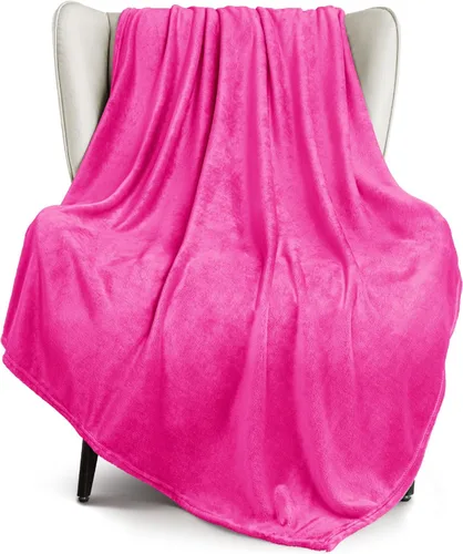 Miniatura 56 de Exclusivo Mezcla Manta de vellón para sofá, cama, súper suave y cálida, para uso en todas las estaciones, acogedora, afelpada, ligera, azul hielo