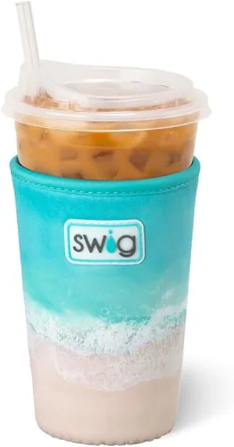 Miniatura 54 de Funda Swig Life para taza de café helado pequeña, funda estándar de 22oz para taza de café helado con asa, funda aislante de neopreno para mantener