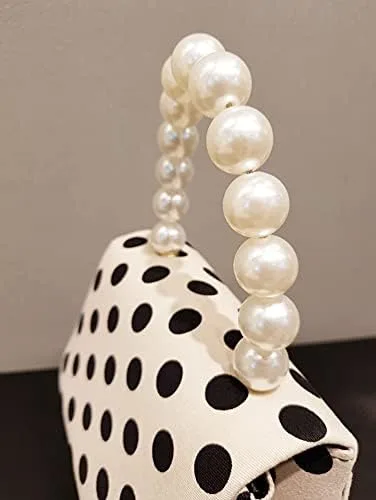Miniatura 5 de Bolso de mano de lunares para mujer, bolso cruzado con asa superior