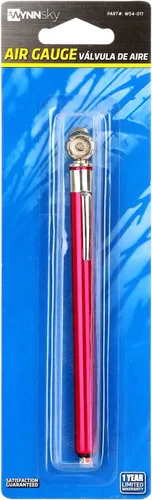 Miniatura 5 de Medidor de neumáticos estilo lápiz de bicicleta 20-120 PSI para uso en camiones, caravanas y neumáticos de bicicleta, color rojo