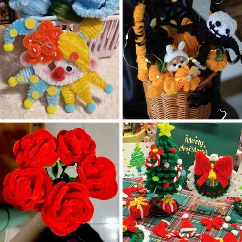 Miniatura 4 de Eppingwin 200 piezas Limpiapipas, Limpiapipas Amarillos Suministros para Manualidades, Tallos de Chenilla para Proyectos de Artes y Manualidades DIY