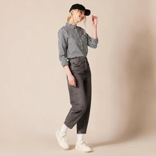 Miniatura 5 de Tienda Essentials Camisa de popelina con botones y manga larga para mujer