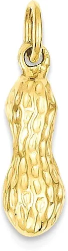 Miniatura 9 de Collar con dije de maní 3D de oro amarillo de 14 quilates joyería fina para mujer regalos para ella Oro amarillo
