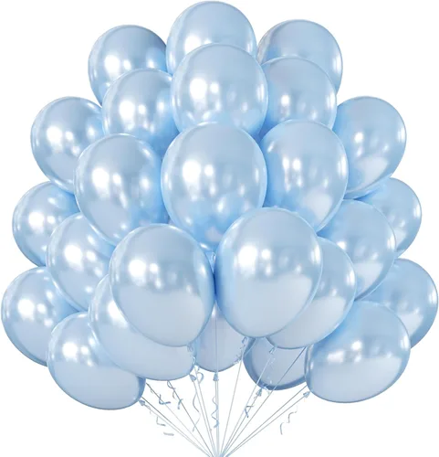 Miniatura 14 de KALOR Globos de color verde claro de 12 pulgadas, 100 globos gruesos de 0.11 oz/100 unidades, globos de látex mate para fiestas de cumpleaños