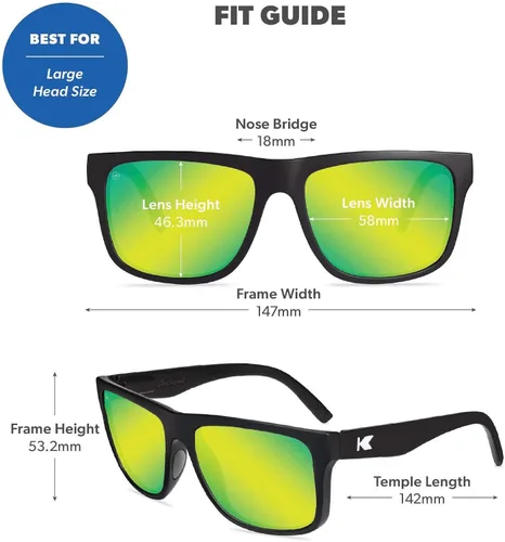 Miniatura 5 de Knockaround Torrey Pines Polarized Sunglasses for Men & Women - UV400 Protection
