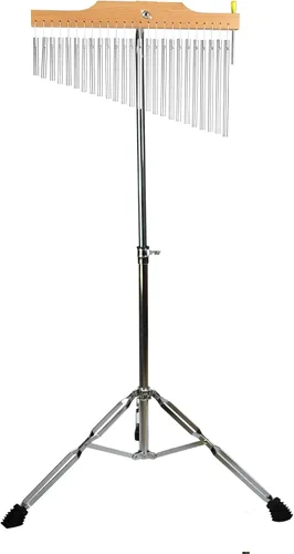 Miniatura 8 de ENNBOM Campanillas de barra con soporte ajustable para 25 notas 36 notas, campanillas de viento de una hilera, instrumento de percusión musical