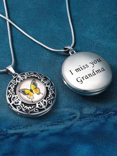 Miniatura 3 de Farfume Collar personalizado con 2 imágenes, hermoso colgante para mujereshombres