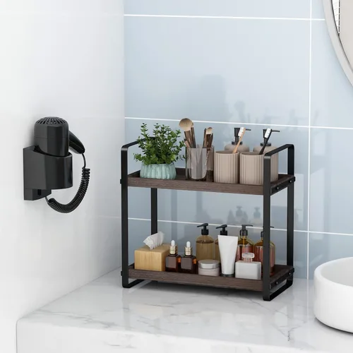 Miniatura 6 de HNRLOY Organizador de Mostrador de Baño, Organizador de Encimera de Baño, Estante de Encimera, Almacenamiento de Encimera, Organización