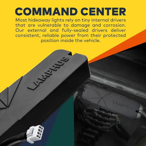 Miniatura 3 de Lamphus SnakeEye III Ámbar 12W LED Luz Estroboscópica Oculta [Montaje Cónico de Faro / Luz Trasera] [Clasificación SAE] Luz de Emergencia