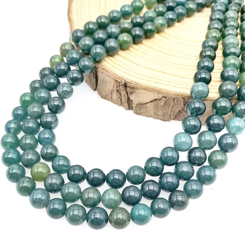 Miniatura 28 de Basigeese Cuentas de piedras preciosas naturales para la fabricación de joyas, cuentas de piedra lisa redonda pulida, cuentas de piedra auténtica