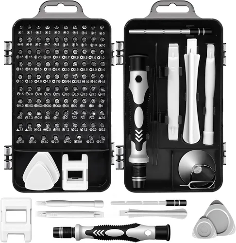 Juego de destornilladores de precisión 115 en 1, kit de herramientas de reparación micro magnética, juego de mini destornilladores, kit de
