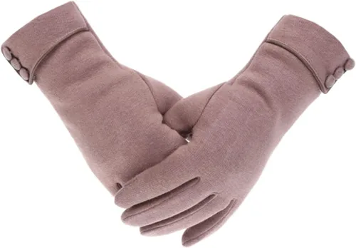 Miniatura 34 de Tomily - Guantes de forro polar para mujer con pantalla táctil
