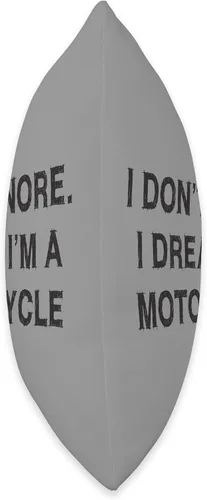 Miniatura 2 de YO! I Don't Snore - Almohada de sarcasmo para motocicleta, con frase divertida para hombre, 16 x 16 pulgadas, multicolor