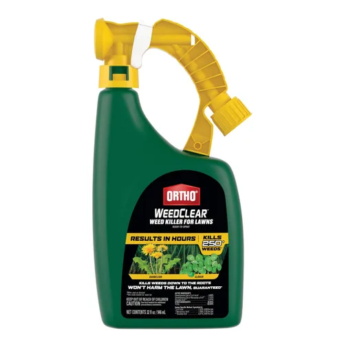 Miniatura 15 de Ortho WeedClear herbicida para césped con Comfort Wand, mata más de 250 malas hierbas incluyendo diente de león y trébol, 1 galón.