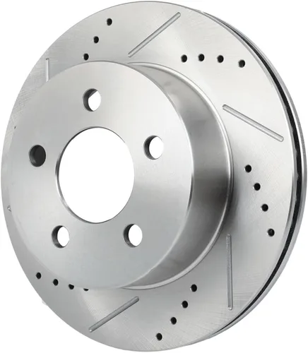 Miniatura 5 de SCITOO Brake Kits For Jeep For Cherokee 1999-2001,For TJ 1999-2006,For Jeep For Wrangler 2000-2006 Front Drilled & Slotted Disc Brakes Rotors and