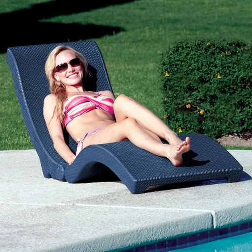 Miniatura 2 de Pool Mate Silla de lujo para piscina, patio, tumbona, azul