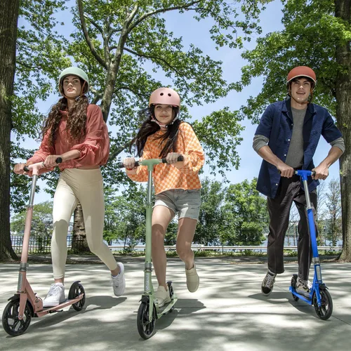 Miniatura 7 de Jetson Jupiter - Patinete Jumbo de 2 ruedas, cubierta ancha resistente, manillar de altura ajustable, freno trasero, mecanismo de fácil plegado