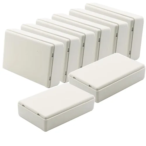Miniatura 35 de Zulkit 12 cajas de proyecto de plástico ABS para proyectos eléctricos, caja de conexiones pequeña, color blanco, 2.17 x 1.28 x 0.79 pulgadas